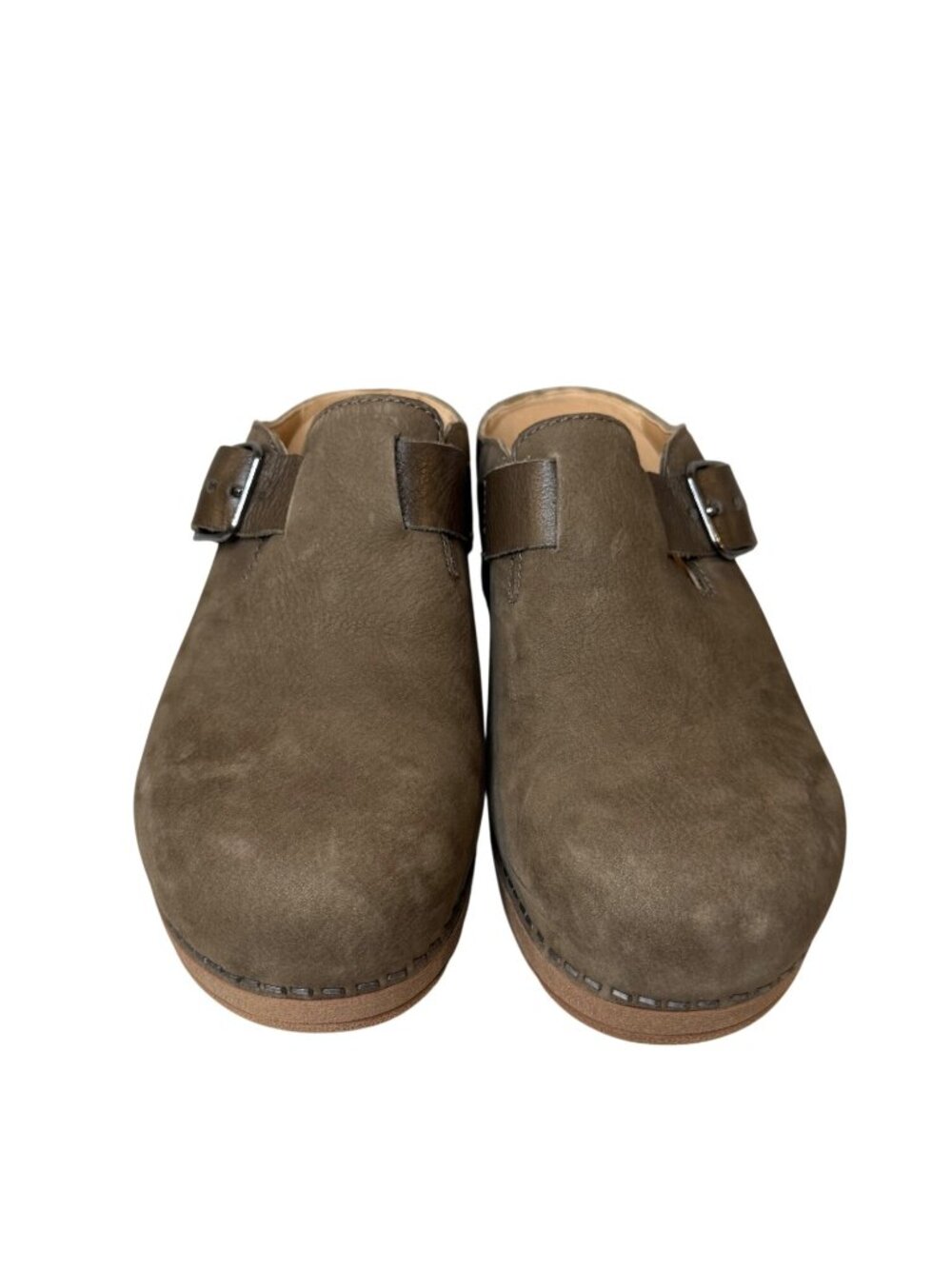 Dansko Caia Comfort Milled Nubuck Brown Mules Clogs Size Euro 37 - Picture 3 of 8